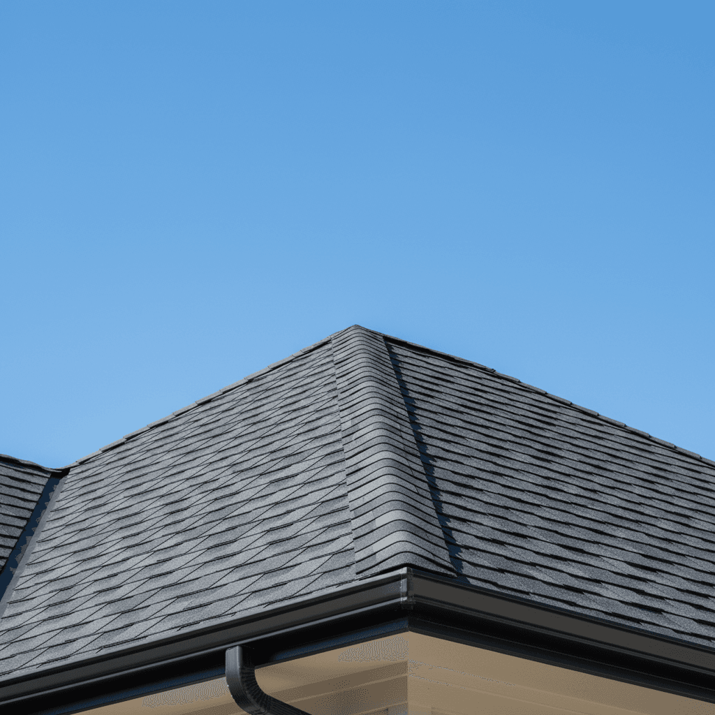 Professional roofing installation with new shingles